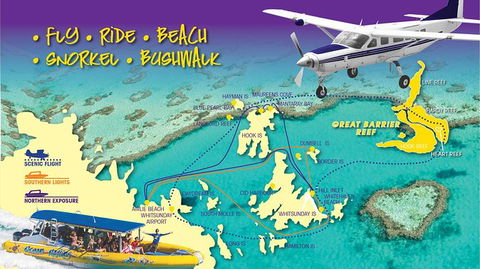 Scenic Flight - Great Barrier Reef, Heart Reef, Whitehaven Beach & Hill Inlet! - eAccommodation 13
