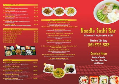 Noodle Sushi Bar Mount Gambier - eAccommodation 1