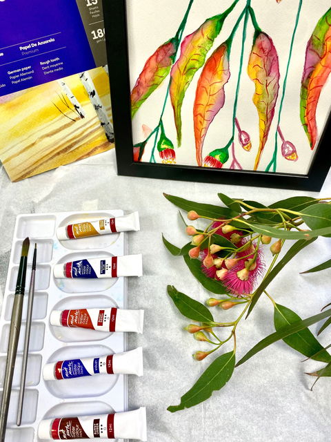Watercolour Paint & Sip Class: Eucalyptus Leaves - eAccommodation 0
